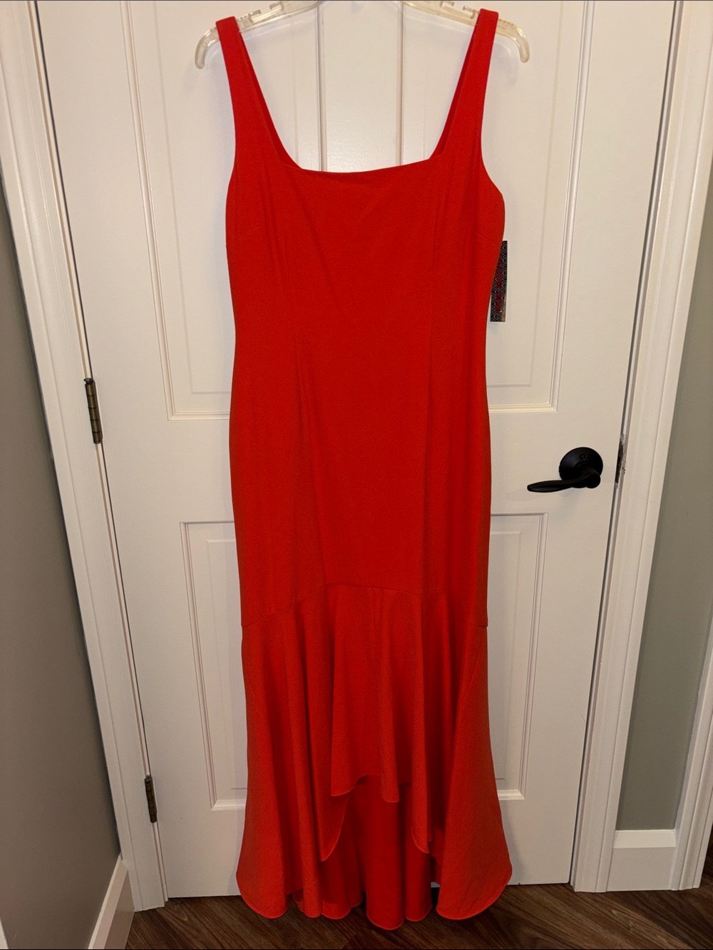 Gianni Bini Red Sleeveless Maxi with Flounce Hem